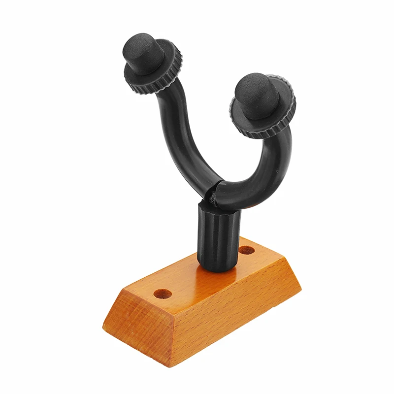 Hardwood Guitar Hangers Wall Mount Hooks Holder Stand Acoustic Bass