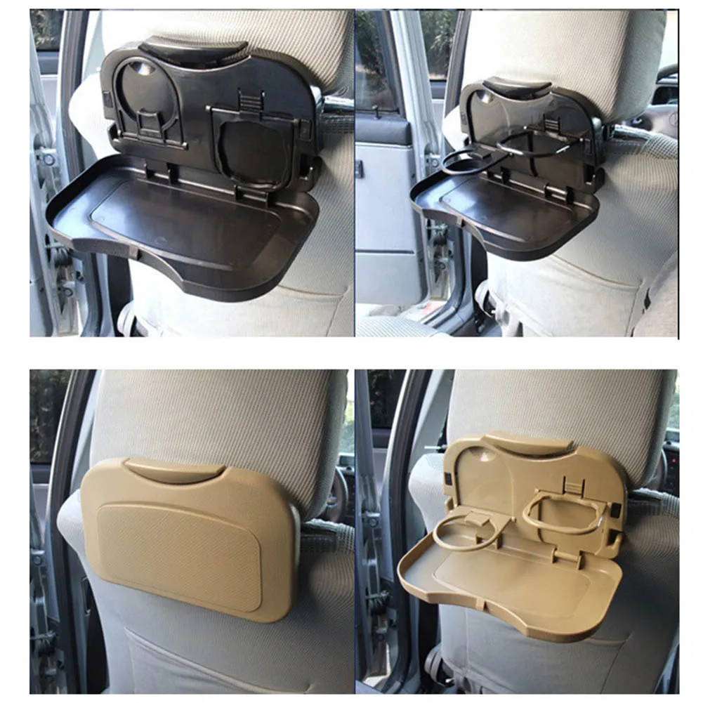 

Foldable Auto Car Back Seat Table Drink Food Holder Cup Tray Stand Desk Tools DXY88