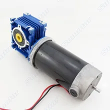 GW80170 DC 12V 24V back shaft for encoder Worm Gear Motor Reduction Electric engine Large Torque Low speed big power Industrial