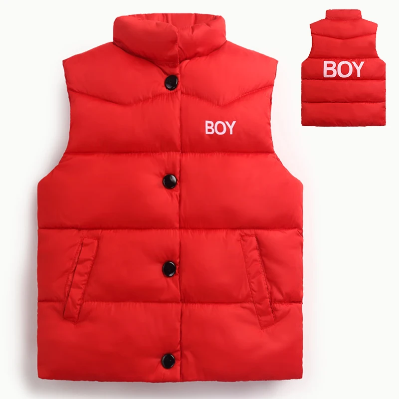 

Baby Children Autumn and Winter Vest For Boys Sleeveless Jacket With Pocket Outerwear Fashion Casual Coat Clothes Kids Clothing