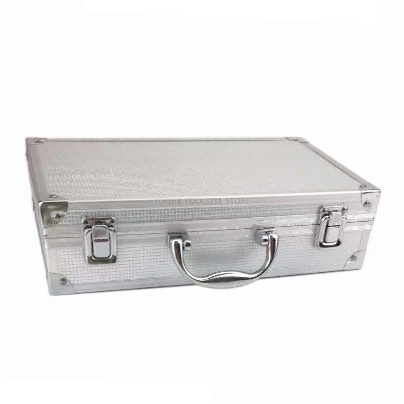 Portable aluminum tool box outdoor safety equipment case instrument box Suitcase hardware storage box with pre-cut sponge heavy duty tool bag