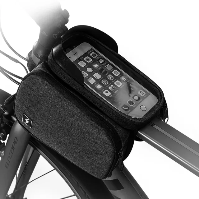 

Roswheel Sahoo Series 122007 Touch Screen Bike Cell Mobile Phone Bag Front Frame Top Tube Cycling Pouch Double Bicycle Pannier