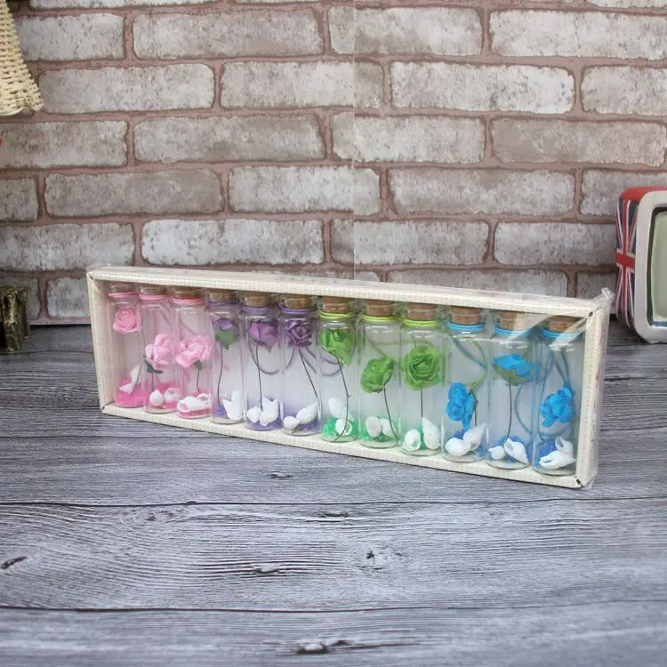 

Shells And Flowers Wishing Bottles Lucky Pendant For Students Birthday Gift Glass Home Decor Gifts Crafts Bottles