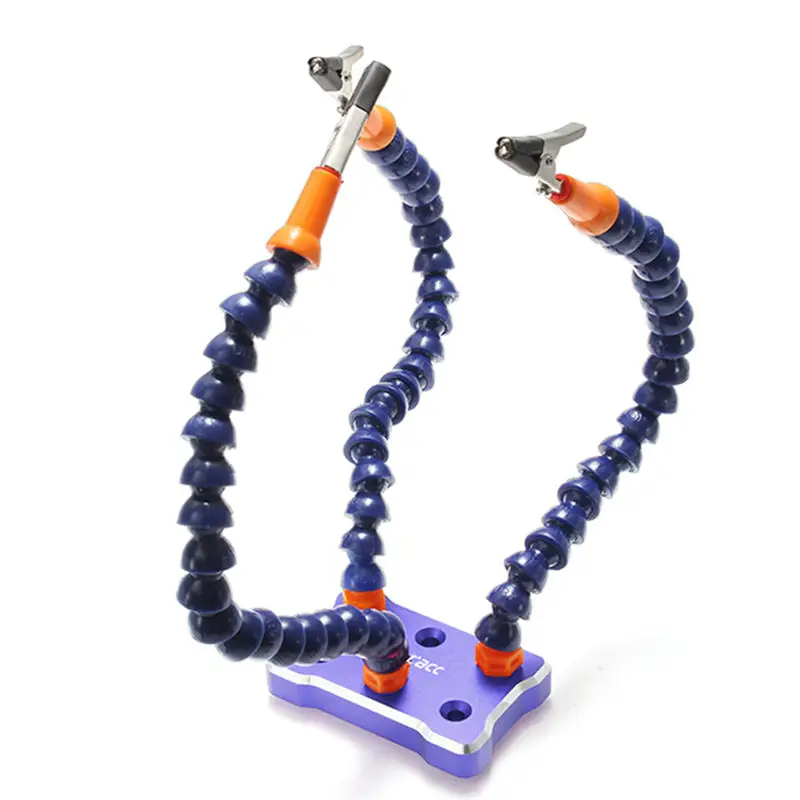 

Realacc Strange Third Hand Three Arms Foldable DIY Tool CNC Repair Bracket Welding Clip Holder Soldering Station For RC Drone