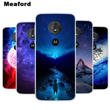 Funda de silicona para Motorola Moto E5 G6 Play funda de teléfono suave estampado del espacio Coque para Moto G6 E5 Play E 5 G 6 funda de parachoques transparente