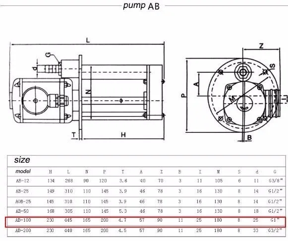 9.19AB-100/250 W 380 v трехфазный масляный насос для станков