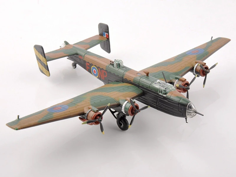 1944 Второй мировой войны Royal Air Force Bomber UK 1/144 Хандли страница Галифакс B. Mk III Истребитель модель для детей коллекция подарок