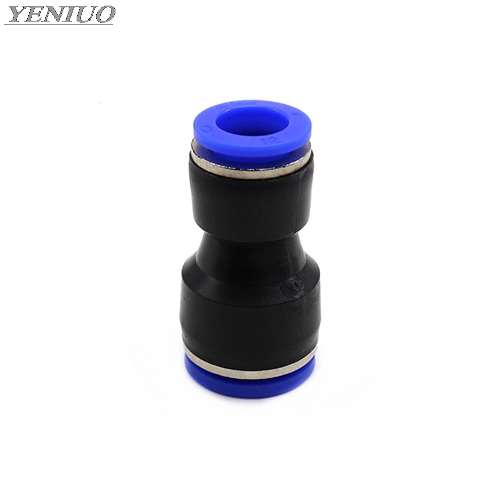 PUG" 4-16mm OD Tube Pneumatic Fittings Push In Straight Reducer Connectors For Air Vacuum Water Hose Plastic Pneumatic Parts