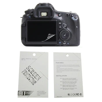 

2pieces New Soft Camera screen protection film For Canon 1DX MARK II 1DX 5D 6D 50D 60D 70D 77D 80D 200D Rebel T5 1200D Kiss X70