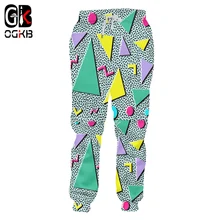 OGKB шаровары Hombre новые длинные геометрические 3d-брюки принт треугольник повседневные негабаритные тренировочные брюки мужские зимние джоггеры брюки 5xl