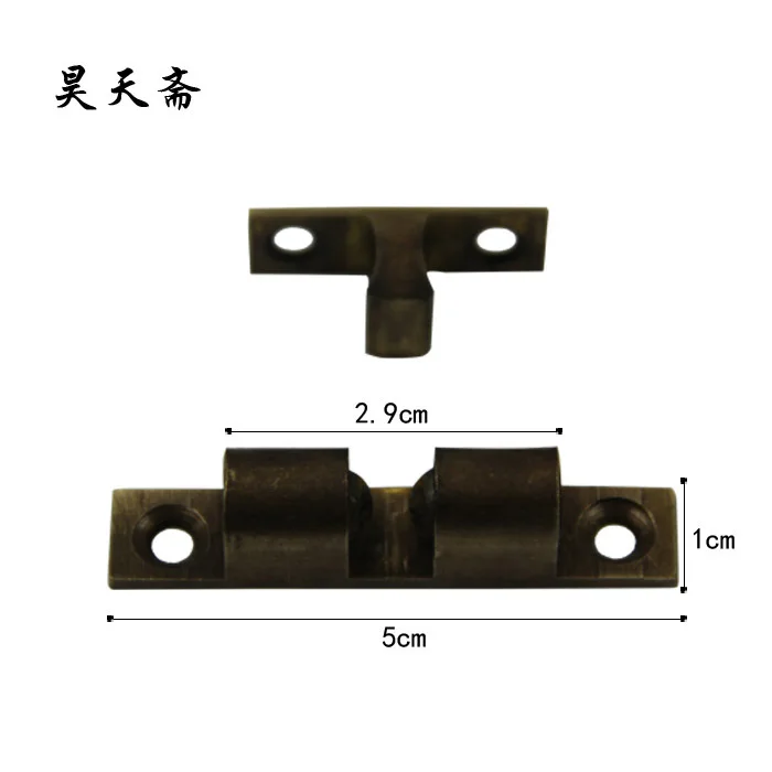 [Haotian vegetarian] antique copper bump cards / antique furniture copper fittings long 5cm / beads touch HTL-040