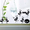 Cartoon Black Ants move Wall Sticker for children's rooms Home Decor Glass windows Decoration poster Mural art Decals stickers ► Photo 2/4