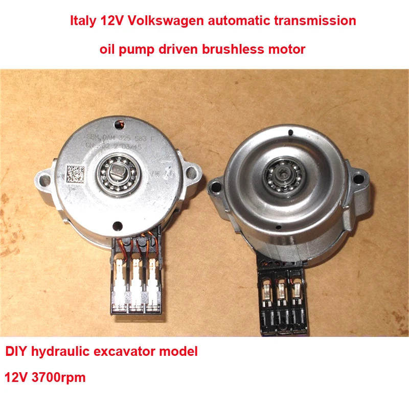 Италия наивысшей мощности 12V Volkswagen автоматическая коробка передач Масляный насос с приводом от бесщеточный мотор DIY гидравлический экскаватор модели