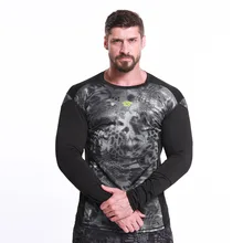 Усиленное сжатие армейская походная футболка Тифон с длинным рукавом тактическая походная рубашка дышащая