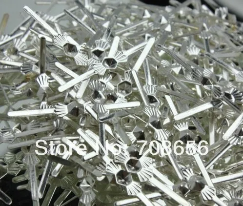 

2500PCS 45MM SILVER CHANDELIER PARTS LAMP CRYSTAL PRISM BEAD CONNECTOR PINS BOWTIE