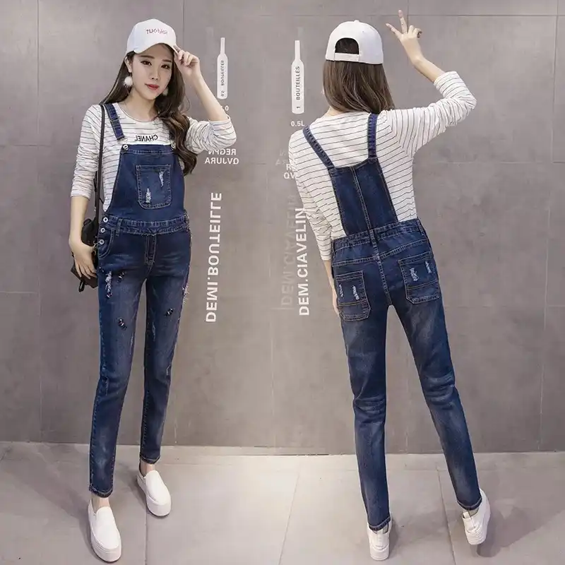 jeans jumpsuit for pregnant