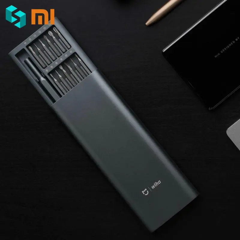 Оригинальный Xiaomi Mijia инструменты Wiha 24 В 1 Точная отвертка комплект 60HRC магнитные