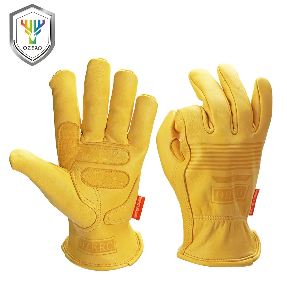 Buy OZERO Men's Work Gloves Leather Security