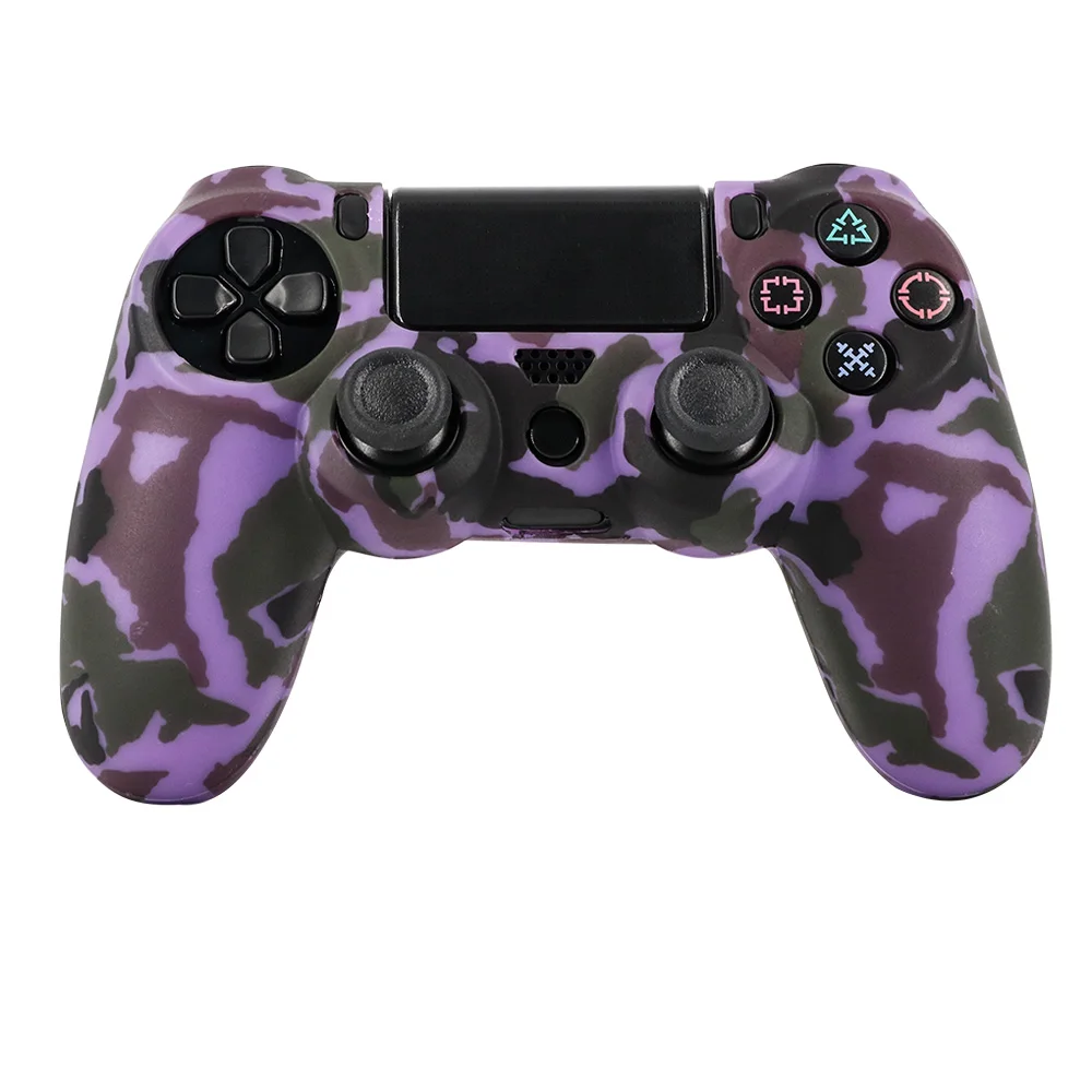 Camouflage Silicone Skin Protective case cover for PS4 Controller-1