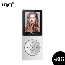 IQQ новая версия тонкий mp3-плеер X02 Встроенный 40G и колонки могут воспроизводить 80H без потерь портативный walkman с радио/FM/запись
