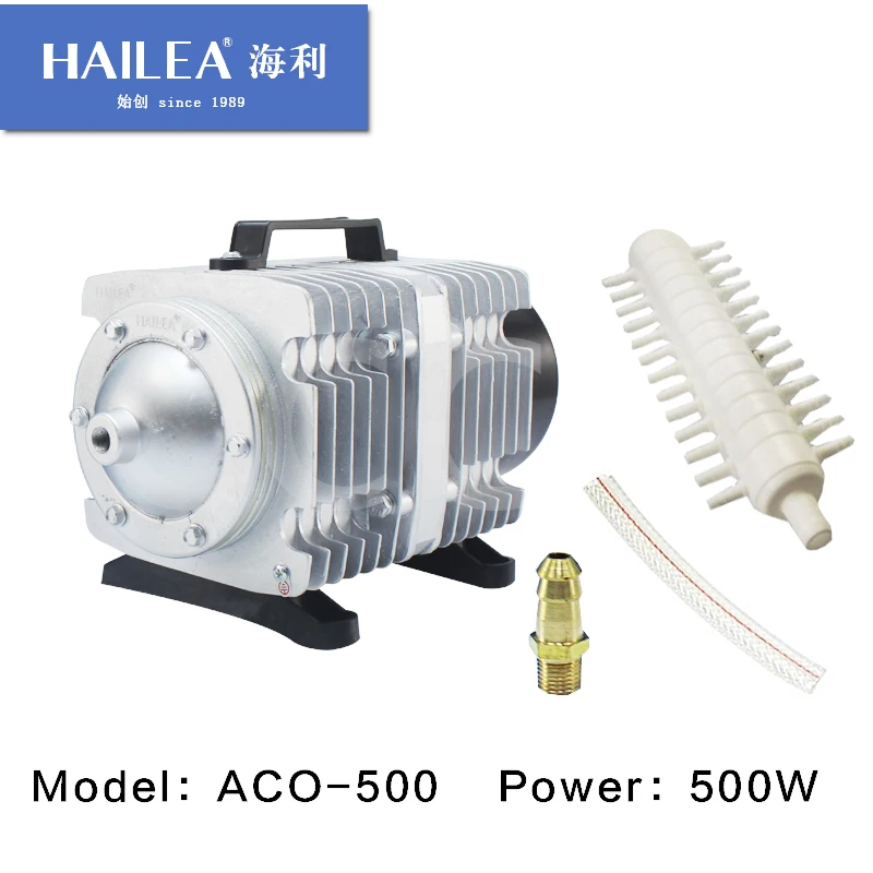 Hailea ACO500 500 Вт воздушный насос. Hailea ACO-500 воздушный компрессор-воздушный насос для аквариума-AC Oxyen air pum для аквариума