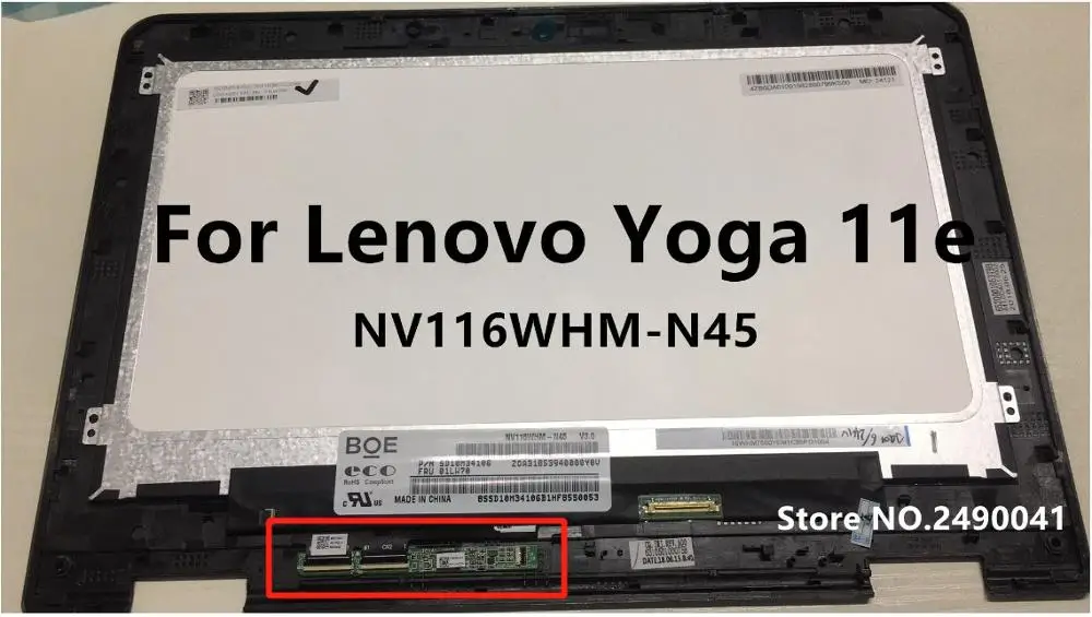 LP116WH6 SPA1 NV116WHM-N45 для lenovo Yoga 11e lcd светодиодный сенсорный экран дигитайзер стекло в сборе с черной рамкой