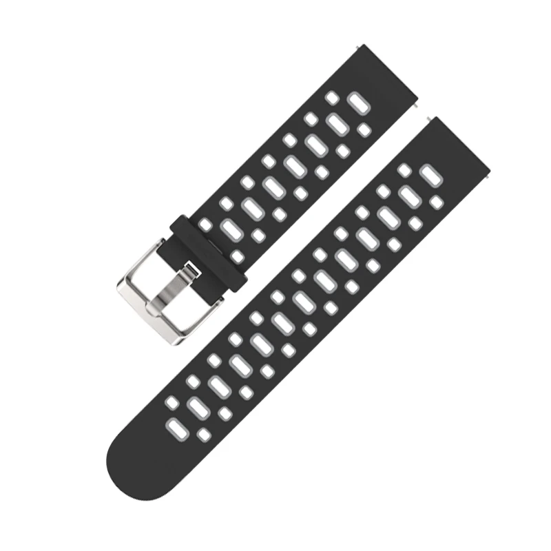 Mijobs для Huami Amazifit Gts Bip BIT часы для xiaomi Huami 20 мм силиконовый ремешок на запястье спортивный ремешок чехол Крышка браслет - Цвет: black gray