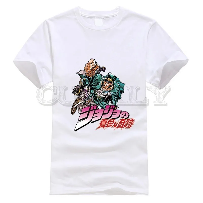 

2019 New T-shirt Jojo Bizarre Adventure Thsirt Large Size Japan Anime Cartoon Summer Dress Men Tee Cotton Funny T Shirt Cozy