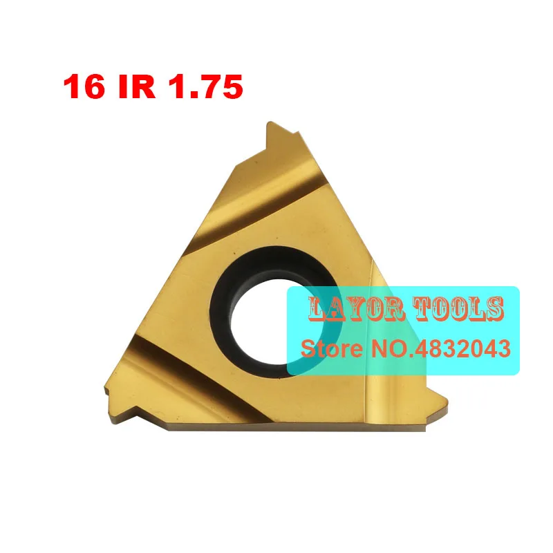 

16 IR 1.75 ISO ,Indexable Tungsten Carbide Threading Lathe Inserts for Threaded Lathe Holder,thread turning tool holders