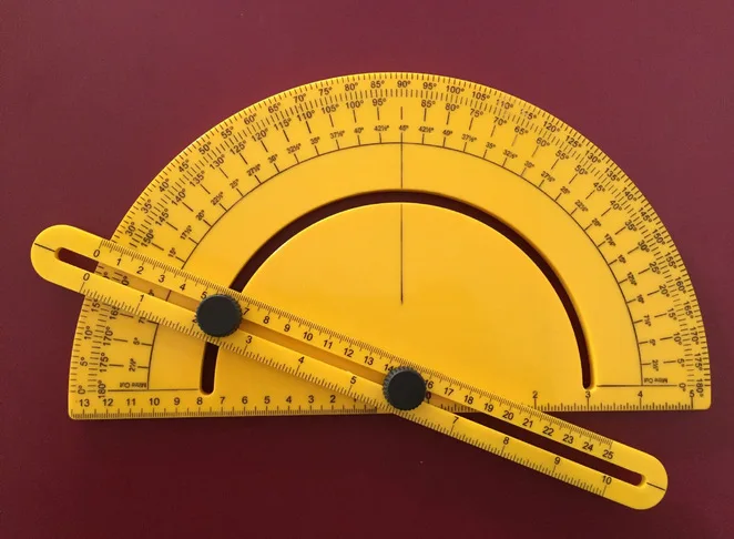 

Multifunctional Angle Template Tool Plastic Measuring Ruler Measurement Tool