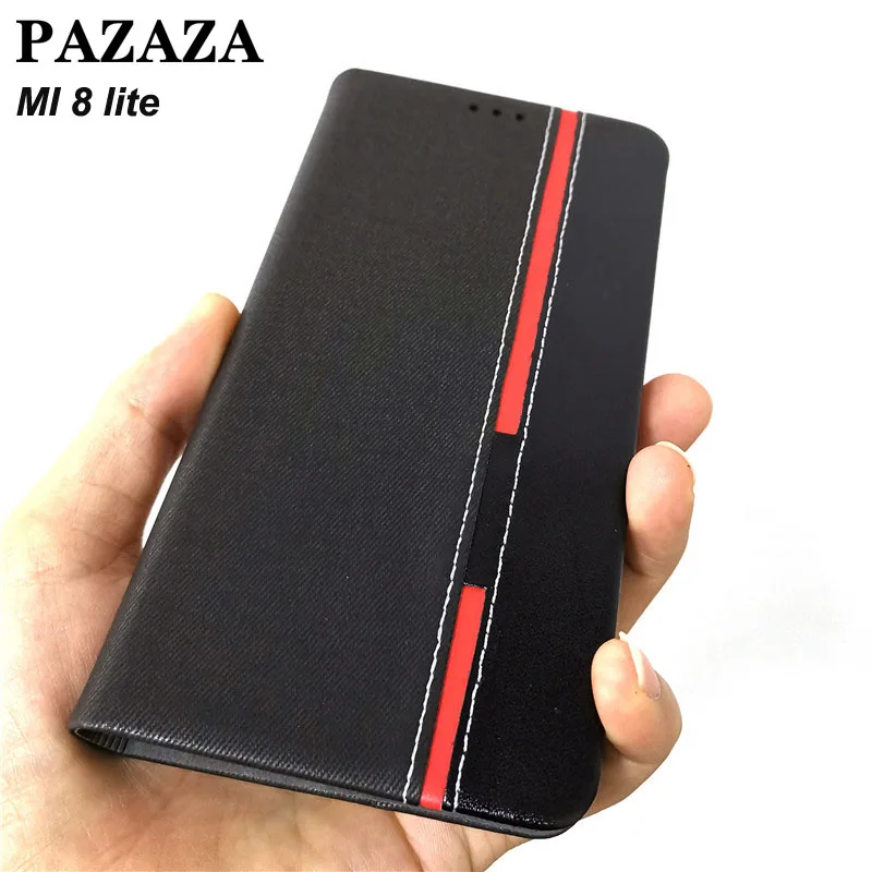 

xiaomi mi 8 lite case leather wallet for xiaomi mi8 lite Phone Case Flip Cover Card Slot