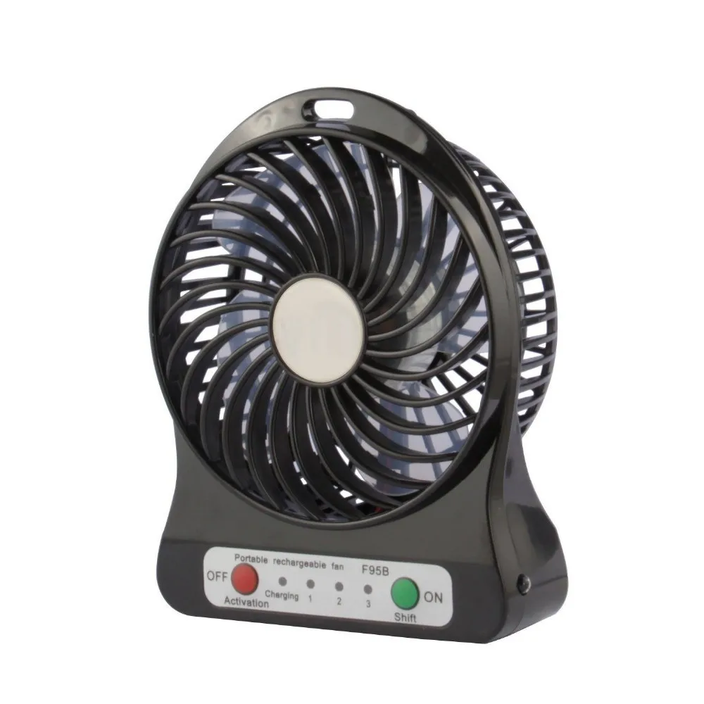 Dropshipping USB Fan Mini Electric Personal Fans LED Portable