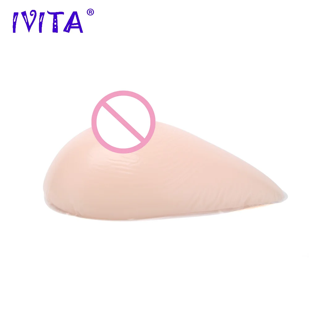 

IVITA Hot Sale Silicone Breast Forms White Fake False Breast For Crossdresser Postoperative Drag Queen Mastectomy