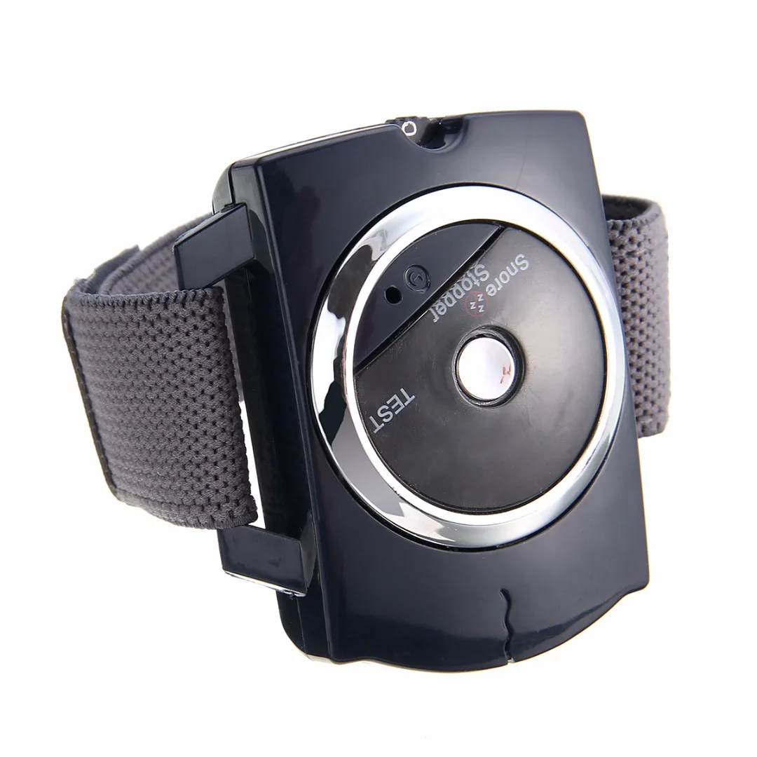 Mayitr 1pc Smart Snore Blocker Stopper Infrared Stop Snoring Wristband Help Sleeplessness Wristband Watch Sleeping Aid