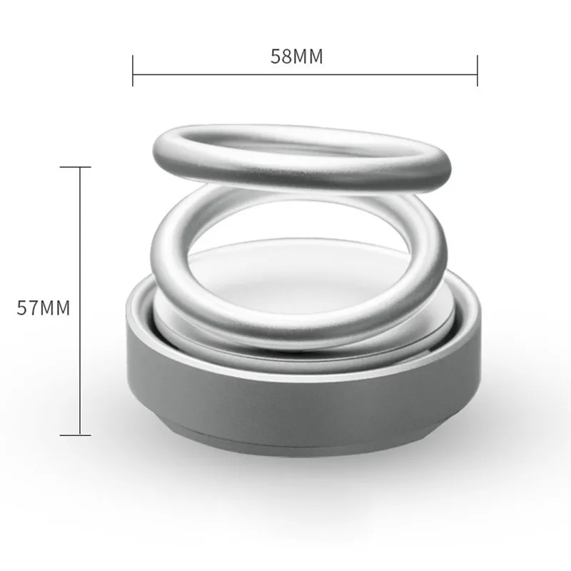 Автомобильная подвеска с двойным кольцом Ароматные Духи двойное кольцо вращающаяся на 360 ° Подвеска для автомобиля креативный ароматизатор автомобильный освежитель воздуха наклейка для автомобиля