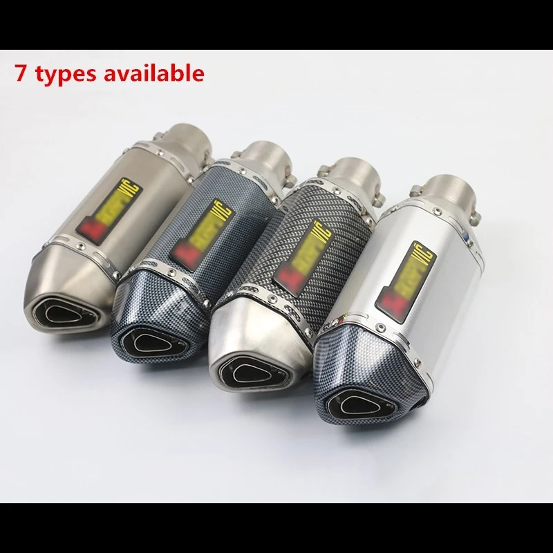 

Universal Moto Scooter 38-51MM Exhaust Muffler Pipe With Removable DB Killer cbr125 250 cb400 cb600 yzf fz400