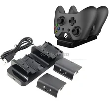 Универсальное зарядное устройство с двумя зарядными док-станками+ 2 шт. аккумуляторные батареи для xbox ONE