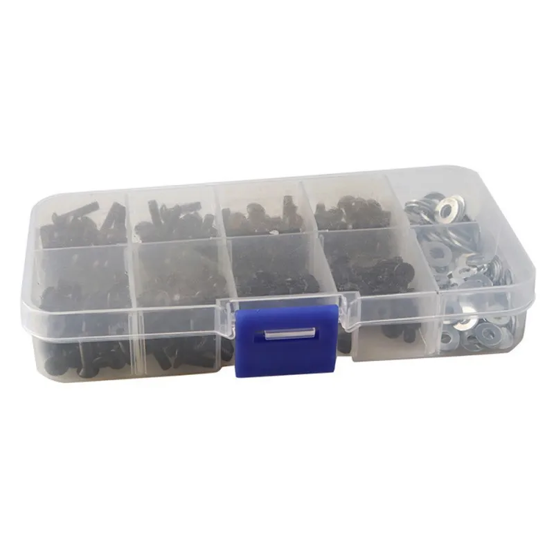 340pcs/180pcs M3 Flat & Round Head Screws Set Accessories Box For 1/10 HSP RC Car 10.9 High-strengt Screw Remote Control RC Part