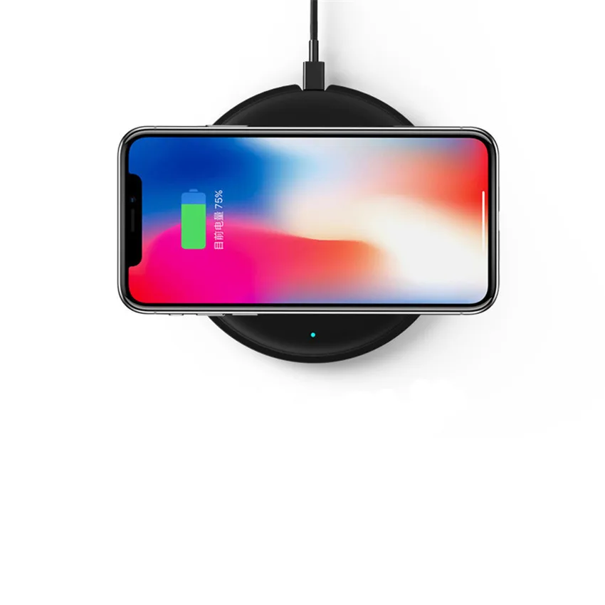Оригинальное Беспроводное зарядное устройство QI 10 Вт для Samsung Huawei Xiaomi mi 7 5