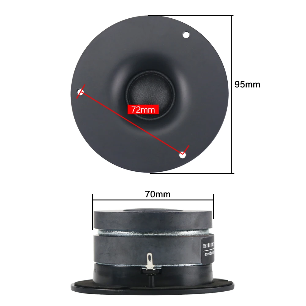 Tweeter Treble Speaker Unit Portable Loudspeaker 3.5 Inch 95mm 4Ohm 25W 25Core 1.2KHz-30KHz 1PC bluetooth speaker portable speaker audio speakers tweeter speaker bookshelf speakers