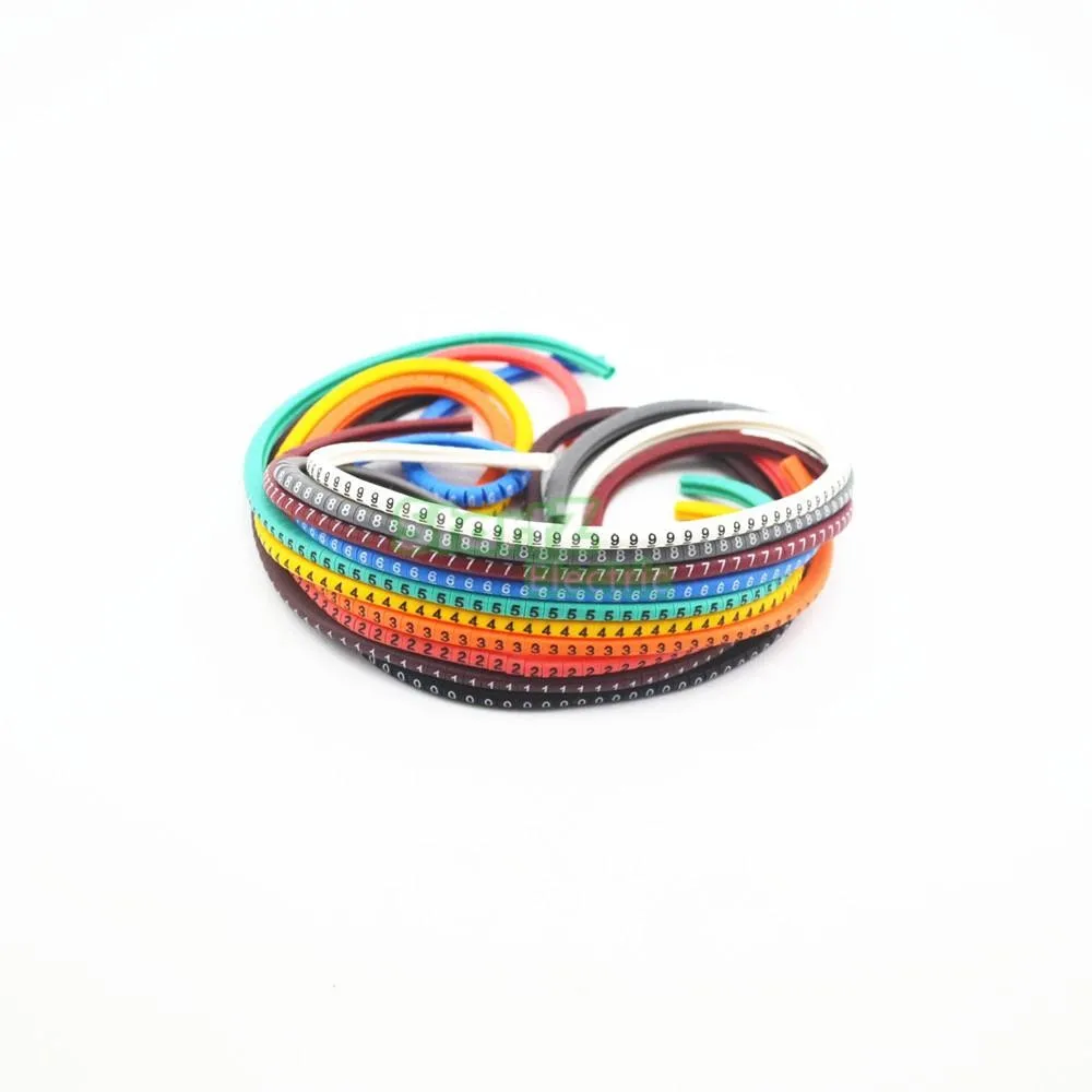 

All sorts of color number tube EC-2 4mm Cable Wire Markers Letter 0 to 9 X 500 (Each 50pcs )