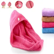 2016 New Towel Microfiber Magic Towel Quick-Dry Hair Towel Turban Hat Cap Hair Dryer Bath Salon Towels Women Hair Wraps