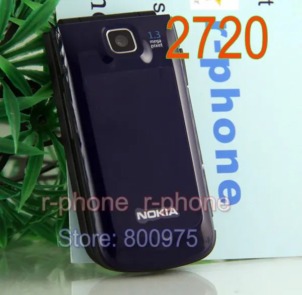 Оригинальный Nokia 2720 складной отремонтированный мобильный телефон 2G GSM