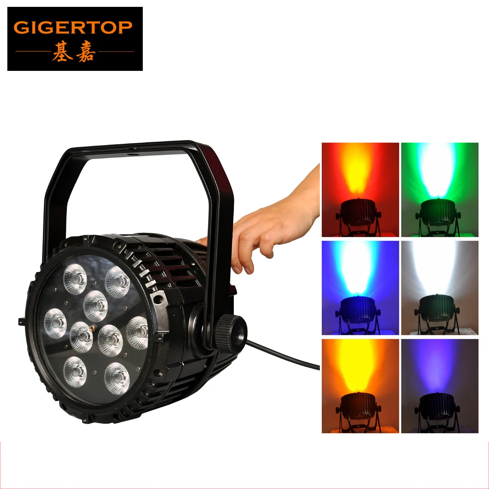 

TIPTOP TP-B03 9X18W Waterproof Led Battery Par Light Wireless Remote Control 2.4 G Built In Antenna RGBWA UV 6IN1 Color Mixing