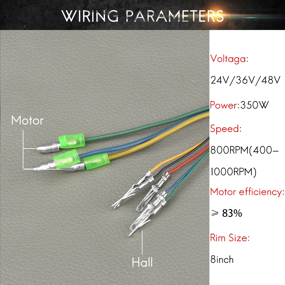 8 дюймов, 24 В, 36 В, 48 В, 350 Вт, электрический электронный скутер, набор для преобразования, бесщеточный Беззубик, E велосипед, двигатель, колесо, мотор, скутер, комплект