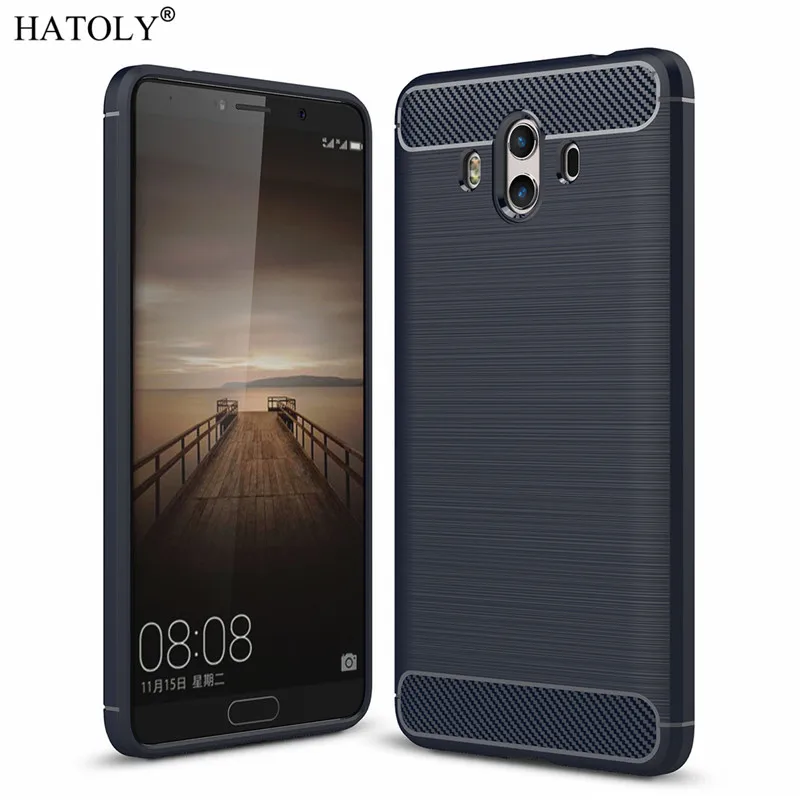 Чехол HATOLY для huawei mate 10 противоударный мягкий силиконовый чехол из ТПУ с ворсом