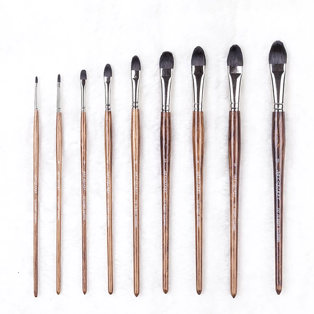 ArtSecret High Grade New Arrival Professional Watercolor Brushes #678 3/Set  Raccoon Hair Bamboo Handle Tied