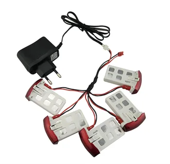 

BLL 5PCS 3.7V Battery and charger set for Syma X5UC / X5UW RC Quadcopter Spare Parts