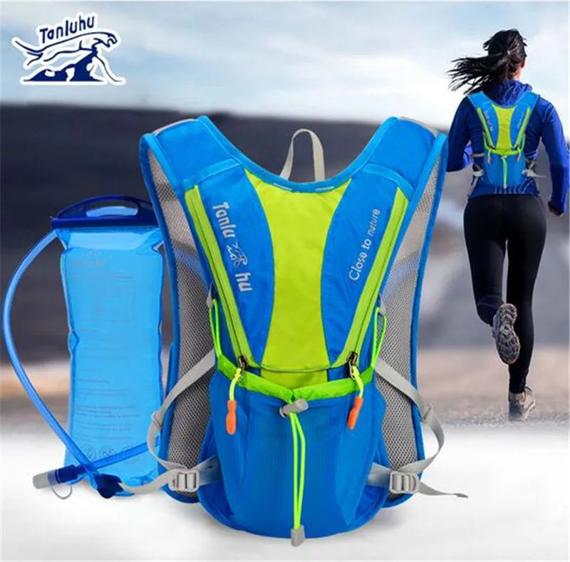 

TANLUHU Ultralight Hydration Backpack Pack Vest Bag Outdoor Marathon Running Cycling Hiking For 2L Water Bag Bladder Bottle