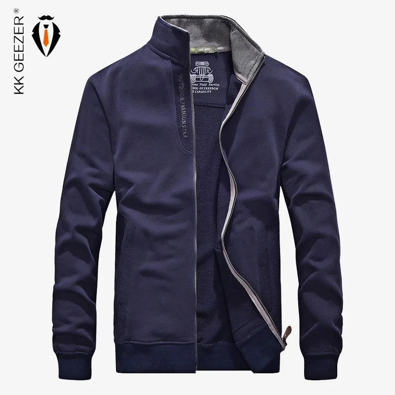 Men Sweaters Zipper 2017 Long Sleeve Cotton Big Brand